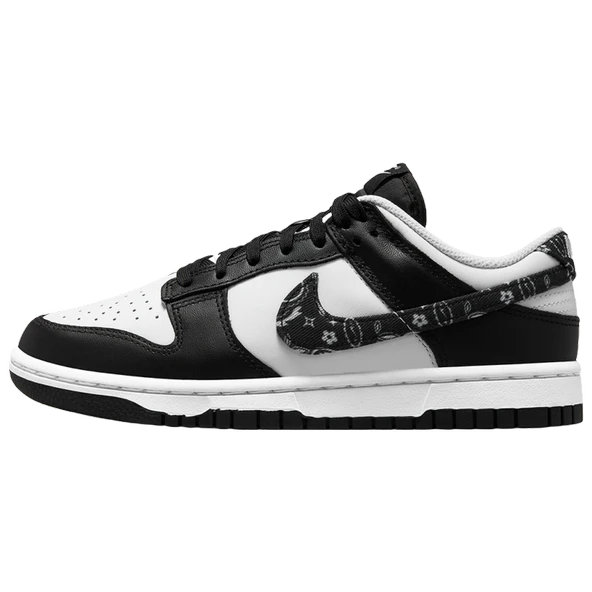Nike Dunk Low Black White Paisley - Resim 3