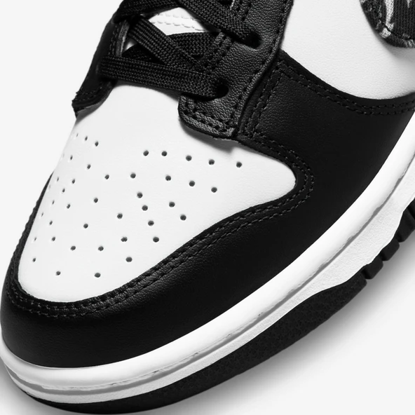 Nike Dunk Low Black White Paisley - Resim 2