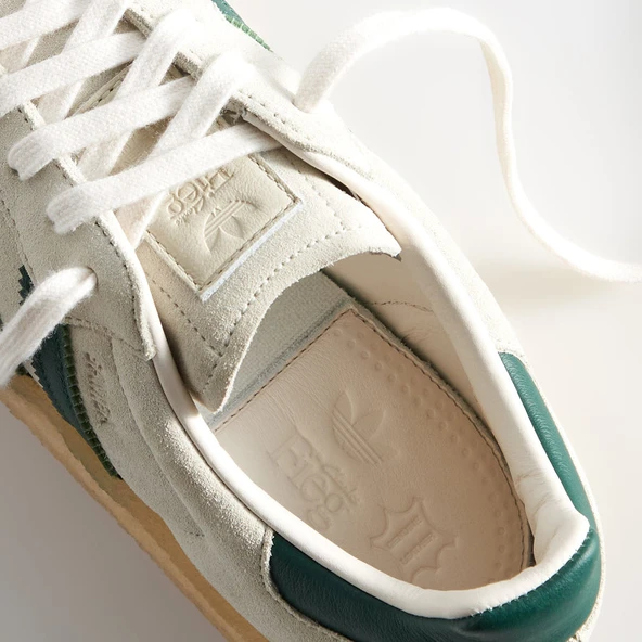 Adidas Clarks 8th Street Samba by Ronnie Fieg Chalk White Green - Resim 10