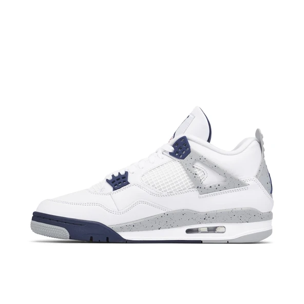 Nike Air Jordan 4 Retro White Midnight Navy - Resim 2