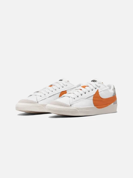 Nike Blazer Low 77 Jumbo Orange White - Resim 3