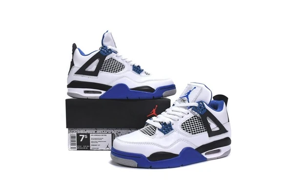 Nike Air Jordan Retro 4 White Motorsports - Resim 4