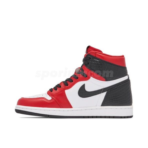 Nike Air Jordan 1 High Satin Snake Red - Resim 3