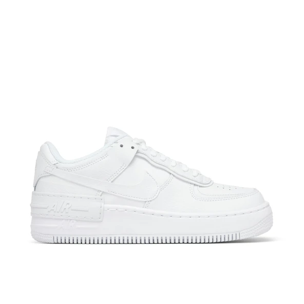 Nike Air Force 1 Shadow Triple White Womens ürün görseli