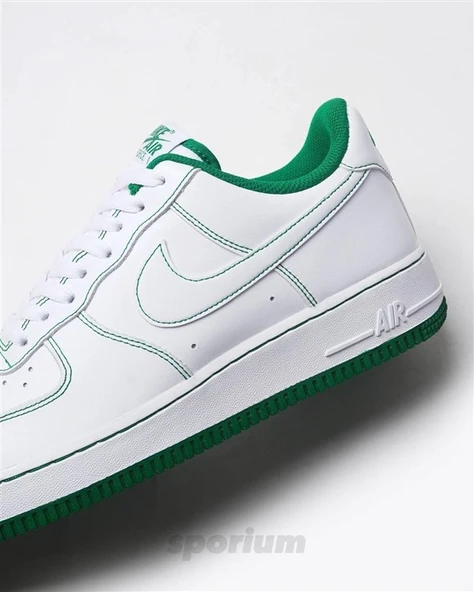 Nike Air Force 1 Low Contrast Stitch White Pine Green - Resim 5