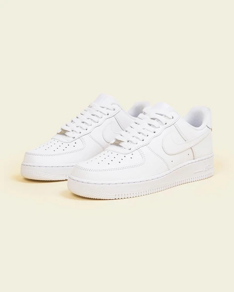 Nike Air Force 1 07 Triple White - Resim 10