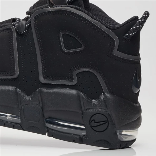 Nike Air More Uptempo Triple Black Reflective - Resim 5