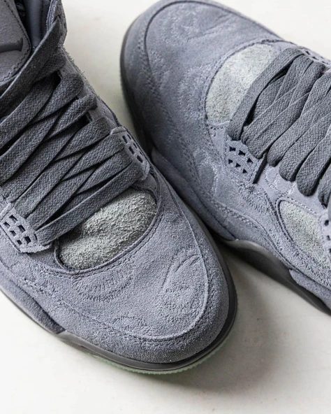 Nike Air Jordan Retro 4 KAWS GREY - Resim 7