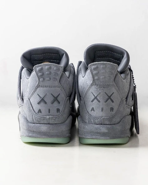 Nike Air Jordan Retro 4 KAWS GREY - Resim 4