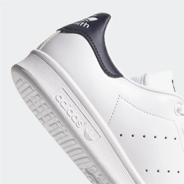 Adidas Stan Smith White Core Navy - Resim 5
