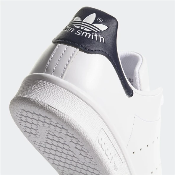 Adidas Stan Smith White Core Navy - Resim 4