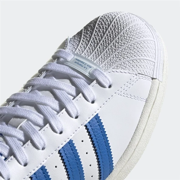 Adidas Superstar White Blue Bird - Resim 3