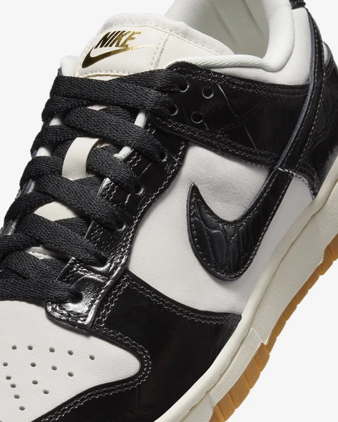 Nike Dunk Low LX Black Croc Womens - Resim 6