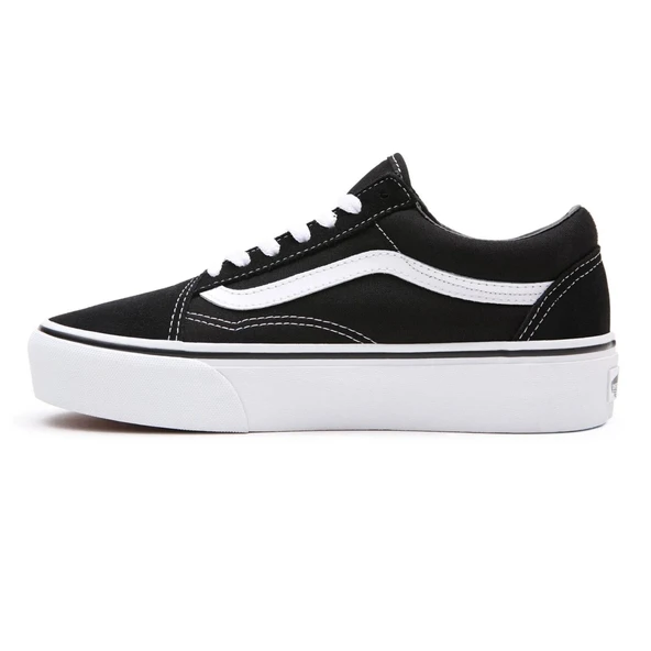 Vans Vans Old Skool Platform Black White - Resim 4