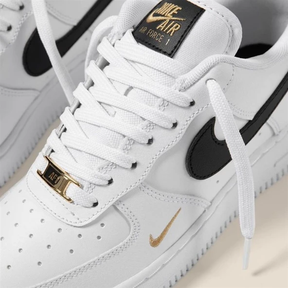 Nike Air Force 1 07 Essential White Black - Resim 8