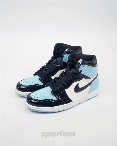 Nike Air Jordan 1 High UNC Patent - Resim 3