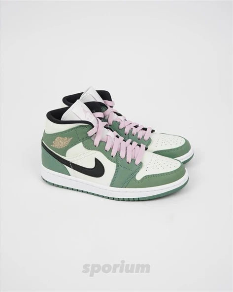 Nike Air Jordan 1 Mid Dutch Green - Resim 6