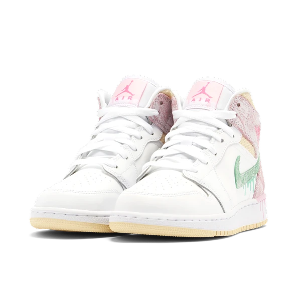 Nike Air Jordan 1 Mid Paint Drip - Resim 3