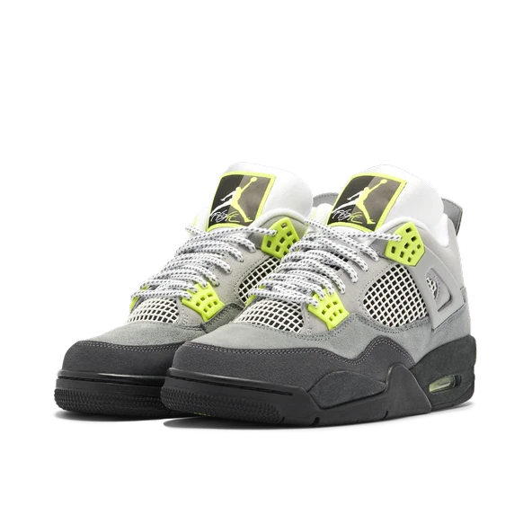 Nike Air Jordan Retro 4 Neon - Resim 3