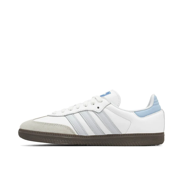 Adidas Samba OG Core White Halo Blue - Resim 5