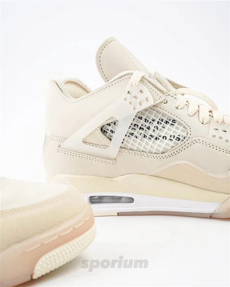 Nike Air Jordan Retro 4 Off-White Sail - Resim 3