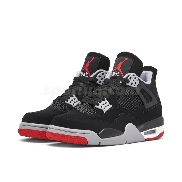 Nike Air Jordan Retro 4 Bred - Resim 3