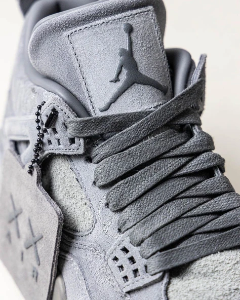 Nike Air Jordan Retro 4 KAWS GREY - Resim 6
