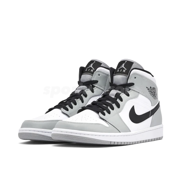 Nike Air Jordan 1 Mid Smoke Grey - Resim 3