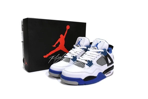 Nike Air Jordan Retro 4 White Motorsports - Resim 5