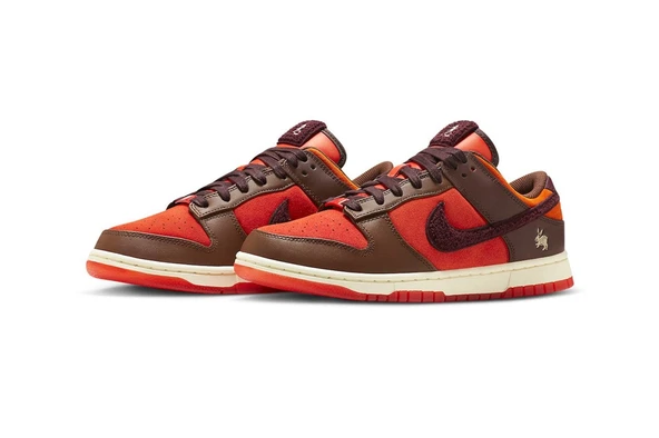 Nike Dunk Low Retro PRM Year of the Rabbit Brown Orange - Resim 3