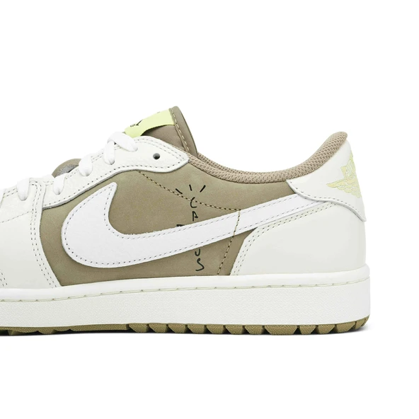 Nike Air Jordan 1 Low Golf x Travis Scott Olive Black - Resim 2