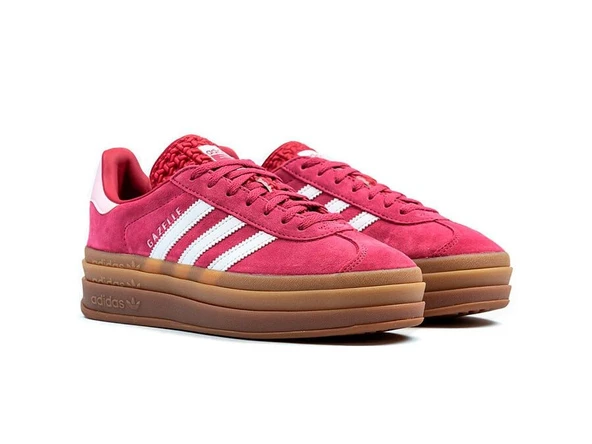Adidas Gazelle Bold Wild Pink White Womens - Resim 4