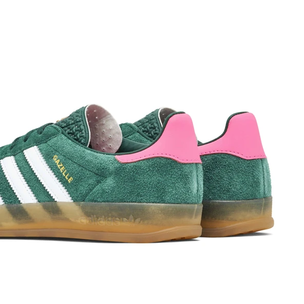 Adidas Gazelle Indoor Collegiate Green Pink Womens - Resim 2