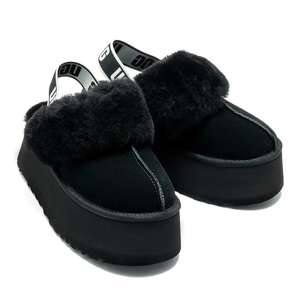 Ugg UGG Funkette Slipper Black - Resim 3