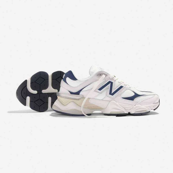 New Balance 9060 White Navy - Resim 5