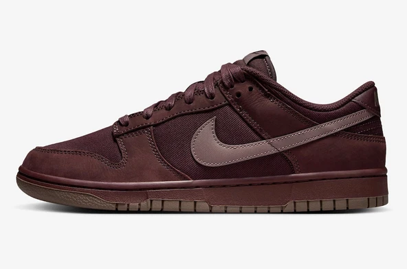 Nike Dunk Low Retro Premium Burgundy Crush - Resim 4
