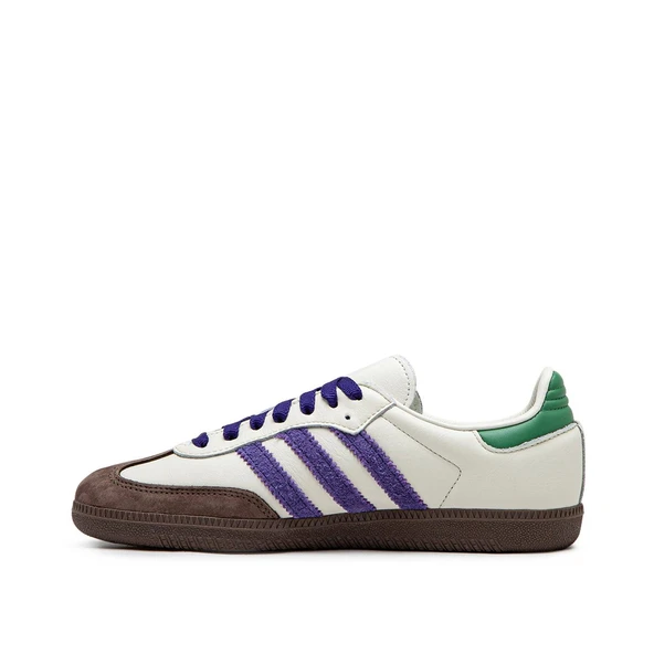 Adidas Samba OG Off White Core Purple Green Brown Womens - Resim 3