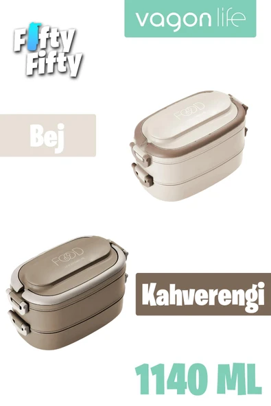Vagonlife 1140 ML 2 Kat Paslanmaz Çelik Çorba Kaseli Bento Lunch Box Yeni Nesil Sefer Tası -FFLBOX10403 - 6