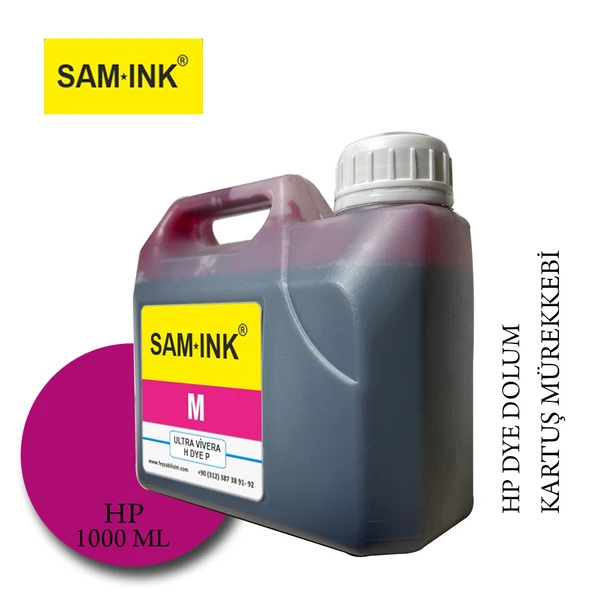Feyink Samink Hp Z Serisi Plotter Pigment Kartuş Dolum Mürekkebi Z2100/Z5200/Z5400/Z5600/M (Magenta)1000ml ürün görseli