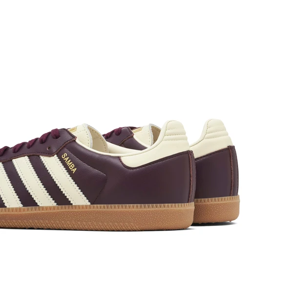 Adidas Samba OG Maroon Cream Womens - 4