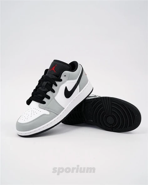 Nike Air Jordan 1 Low Light Smoke Grey - Resim 5