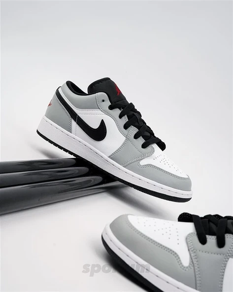 Nike Air Jordan 1 Low Light Smoke Grey - Resim 4
