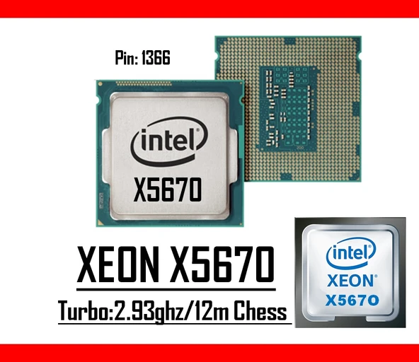 Intel® Xeon® X5670 2.93 Ghz 12mb Cache Lga 1366p Tray Masaüstü Bilgisayar İşlemci