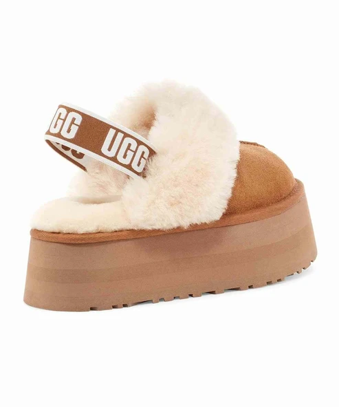 PTTAVM: Ugg UGG Funkette Slipper Chestnut Womens