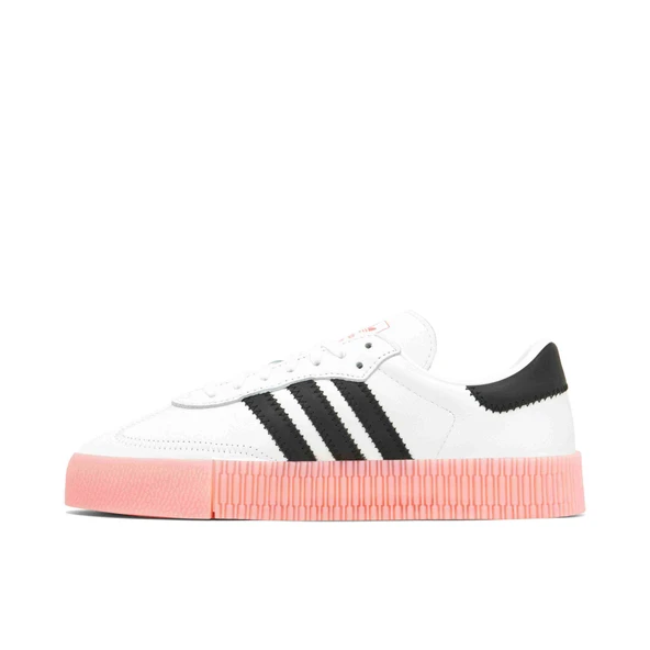 Adidas Sambarose White Core Black Pink - 2