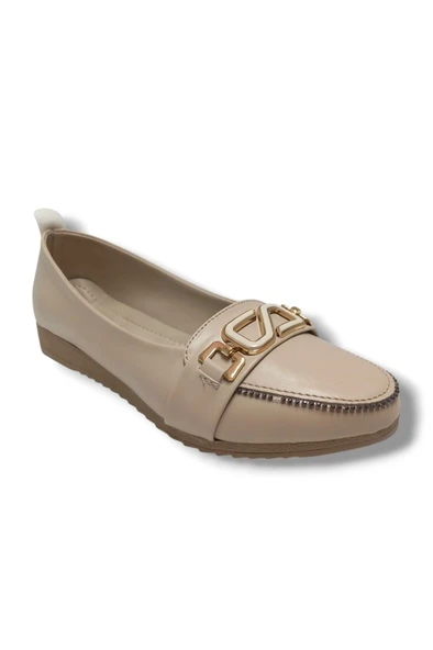 Oxygen 3083-25 Deri Taşlı S Toka Anatomik Kadın Babet