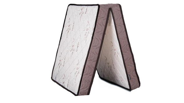 Homedius 2 Kat Katlanır Ortopedik Sünger Dinlenme Uzanma Yatağı Beyaz 90x190 - 2