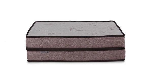 Homedius 2 Kat Katlanır Ortopedik Sünger Dinlenme Uzanma Yatağı Beyaz 90x190