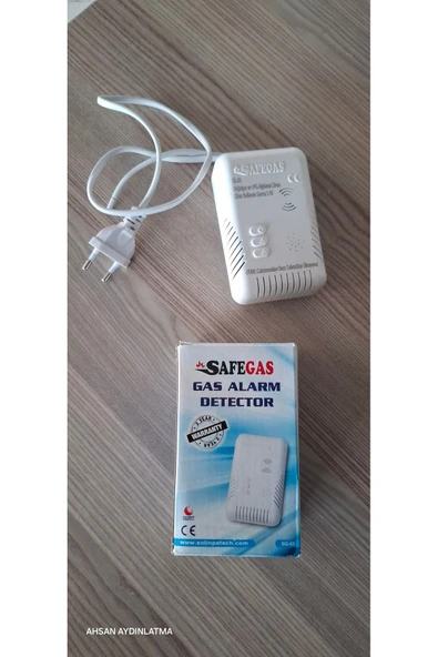 Safegaz Doğalgaz Ve Lpg Gaz Alarm Dedektörü