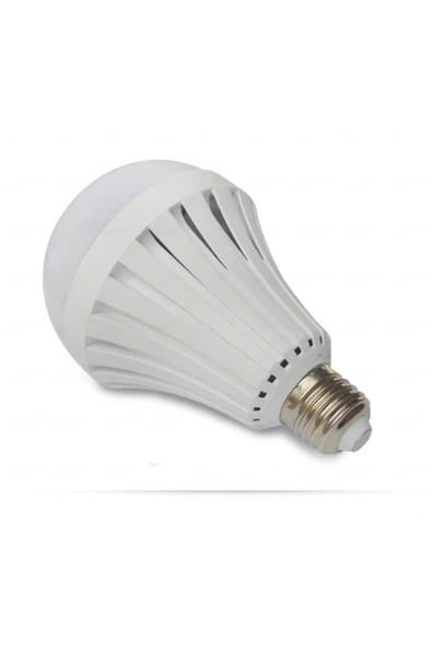 Vie Şarjlı Led Ampul 9W E27 Duy Beyaz Tasarruflu Ampul Beyaz Işık 9 Watt Beyaz - 5